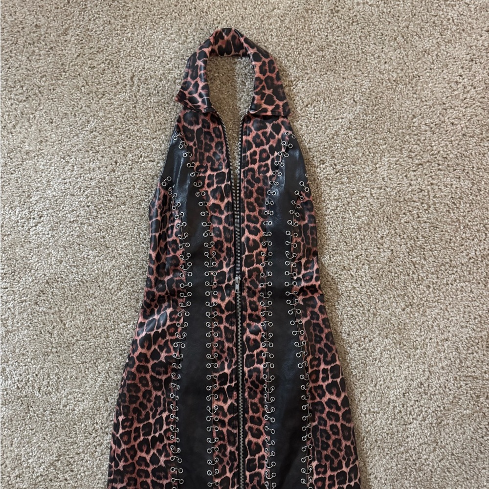 I.AM.GIA Leopard Print Mini Dress
